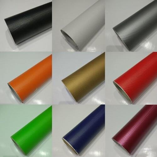 127*30CM 3D Carbon Fiber Vinyl Car Wrapping Foil Carbon Fiber Car Decoration Sticker Multicolor Car Styling Decoration