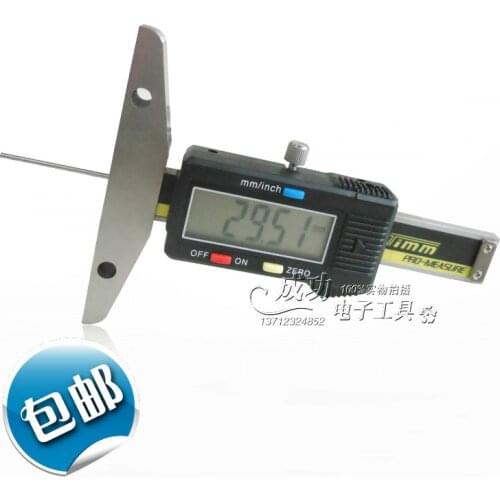 Authentic digital display depth gauge, fine rod depth caliper, deep hole measuring instrument, tread pattern