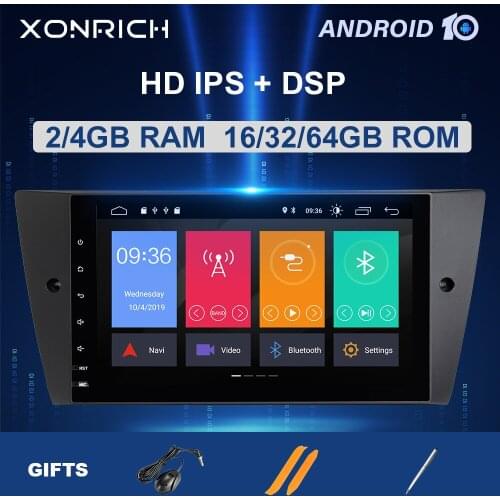 8 Core 1 Din Android 10 Car Multimedia Player For BMW E90/E91/E92/E93 Radio GPS Navigation Stereo head Unit 4GB 64G IPS DSP