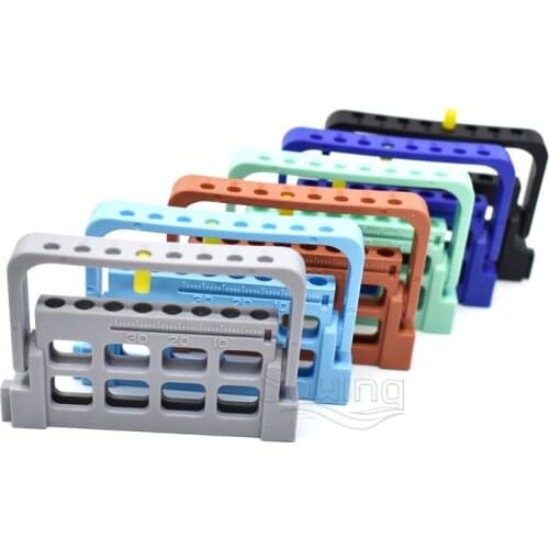8 Holes Root Canal File Holder Endodontic File Dental Bur Stand Dental Accessories Endo Measuring Instrument Oral Care Tools