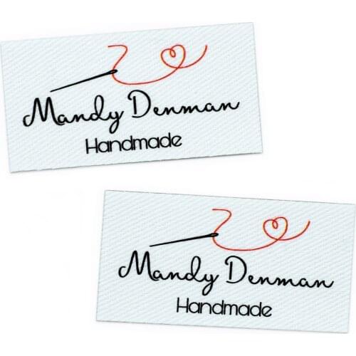 108 piece Ironing Labels, Logo or Text, Personalized Brand , Clothing Labels, Free shipping, Custom Design, Cotton tags (YT158)