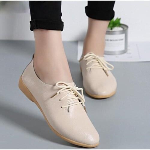 Genuine Leather Summer Loafers Women Casual Shoes Moccasins Soft Pointed Toe Ladies Footwear Women Flats Shoes Female