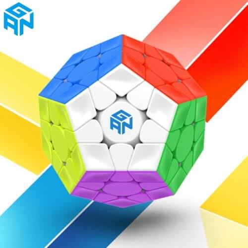 New GAN 3X3x3 Magnetic Megaminxeds Cube GAN Magnets 3x3 Megaminxeds Magic Cube Gans Cube 12 Sided Speed Puzzle Cubes