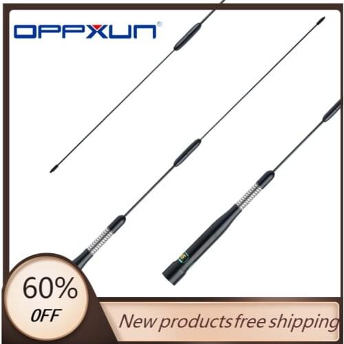 OPPXUN Original Nagoya Mobile Radio Antenna SP-45 Dual Band 2.15/5dBi High Gain Aerial for FT-7800R TM-271 TM-471 TH-9800 VV-985