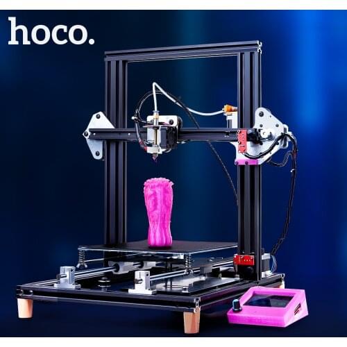 HOCO 3D Printer Kit Carbon Fiber Auto Leveling High Precision DIY Self-assemble Kit Over-current Protection Touch Screen