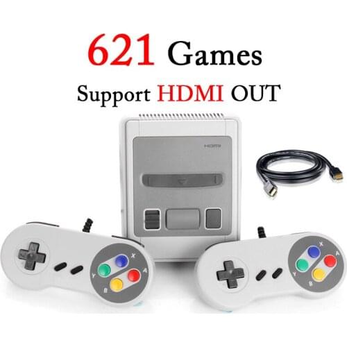 New US/EU/UK/AU Mini TV Game Console ABS Plastic Retro Game Controller 621 Game HD Dual Line Family TV Video Game Consoles