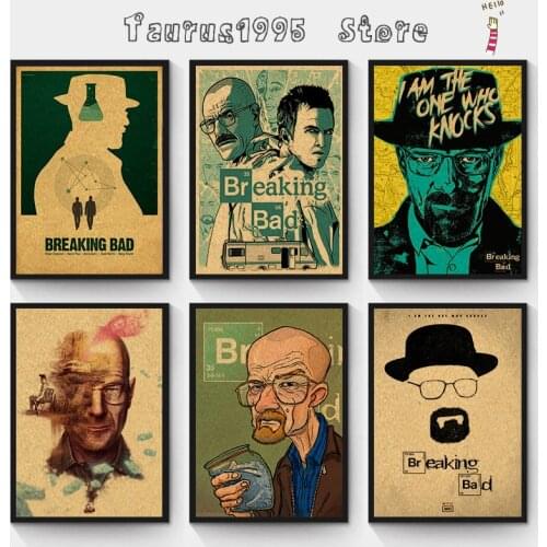 New Breaking Bad Posters Movie Posters Vintage Kraft Paper Retro Wall Sticker Home Decor