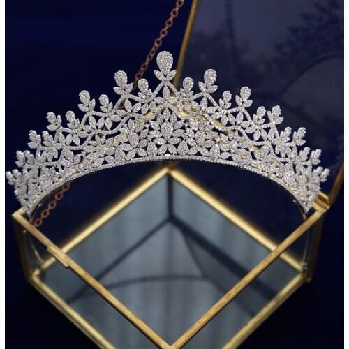 New Drop Tiara Crystal Headdress Wedding Hair Accessories Crown Jewelry Headband