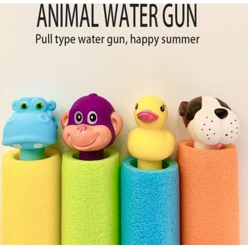 EVA Foam Water Gun Cartoon Animal Water Guns Summer Swimming Pool Party Game Children Outdoor Entertainment Toys