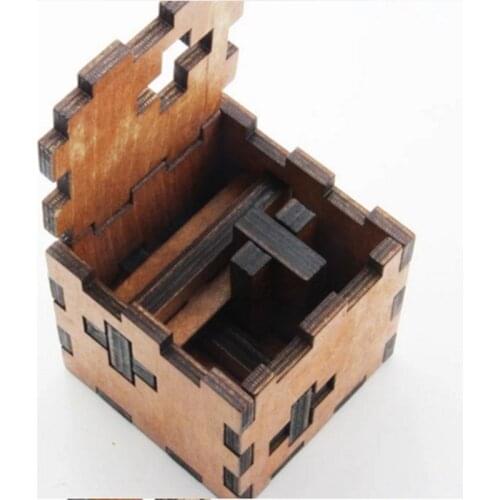 Hot Wooden Toys 3D Puzzles Chinese Kong Ming Luban Lock Educational Intelligence Game Cube Children Adult Toys