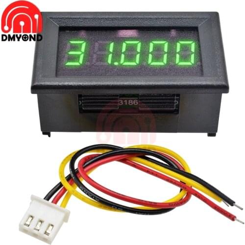 DC 0V-33.000V 3 Wire Electronic Digital Voltmeter 0.36'' LED Display Voltage Regulator Volt AMP Meter Tester Auto Car Motorcycle