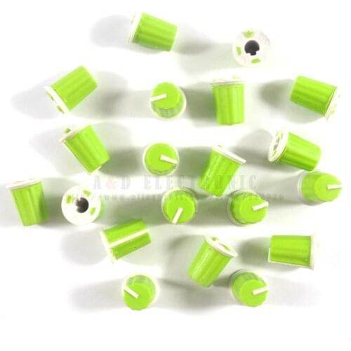 100pcs Hiqh quality EQ Rotary Knob For Pioneer DJM800 900 2000 NXS, DAA1176 DAA1305 Green Color