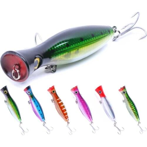 1pcs 13cm 43g Big Popper Fishing Lure Crankbait Iscas Pesca Artificial Hard Bait Wobblers ABS Bass Carp Pike Fishing Tackle