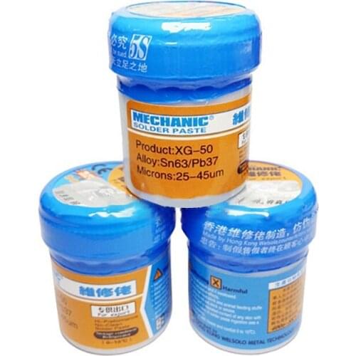 Repair Solder Paste1pc Liquid Flux Solder Paste Machanic XG-50 35g Leaded Welding Tool Low Temperature Melting Point 183 Degree