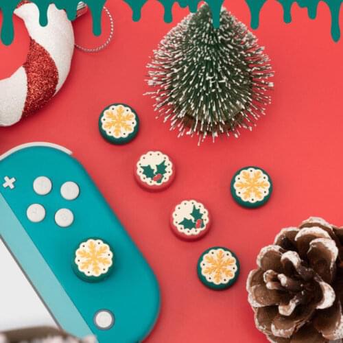 Christmas Gift Thumb Stick Grip Cap Joystick Protective Cover For Nintendo Switch NS Lite Joy-con Controller Thumbstick Case