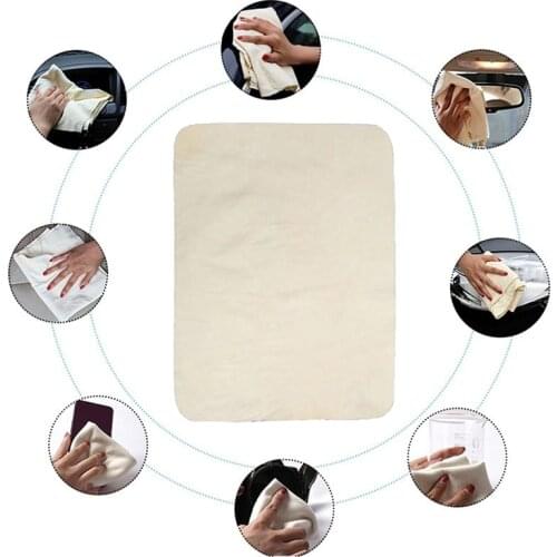 Car Cleaning Cloth Chamois Leather Car Wash Towel Absorbent Car Glass Clean Deerskin Towel Quick Dry Towel
