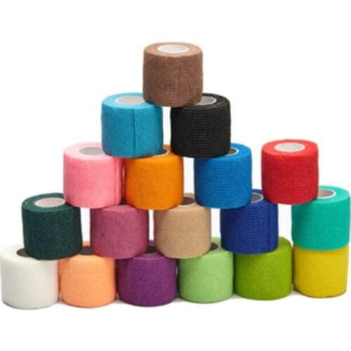 Tattoo Self Adhesive Elastic 4.5MX5CM Wide Elbow Tattoo Handle Bandage Nail Tapes Finger Protection Wrap Non-slip Cloth