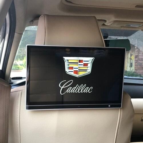 12V TV In The Car Headrest Screen Support Wifi Bluetooth HDMI 4K HD Playback Monitor For Cadillac XTS Rear Entertainment System
