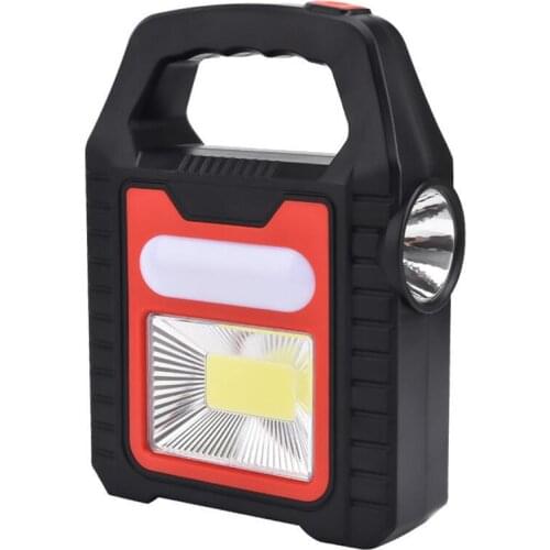 High Power COB Work Light 50W USB Rechargeable With Solar Charging Board Power Bank Portable For Night work