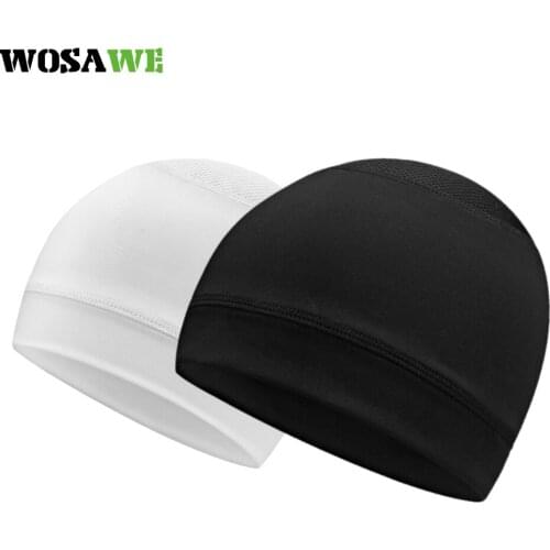 WOSAWE Sport Skull Caps Cycling Running Hiking Helmet Hat Liner Quick Dry Soft MTB Headband Motorcycle Headwear Men Women