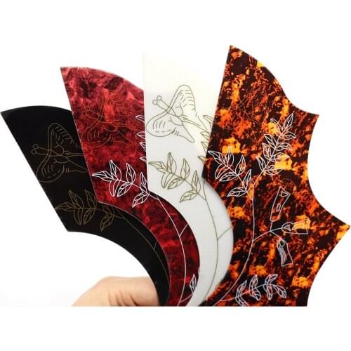1Pcs Right hand Hummingbird Flower Decorative Big Guitar Pickguard Anti-scratch Plate for Folk Acoustic Guitar