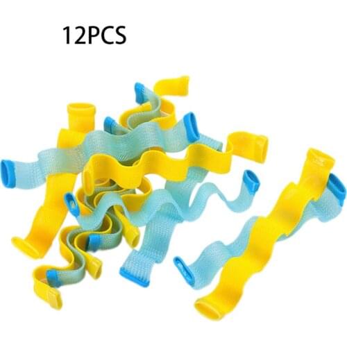 Magic Curling Tool 12pcs Lightweight Spiral Roll Design Hair Comb Durable Hair Styling Plastic Water Roll Hair Curler