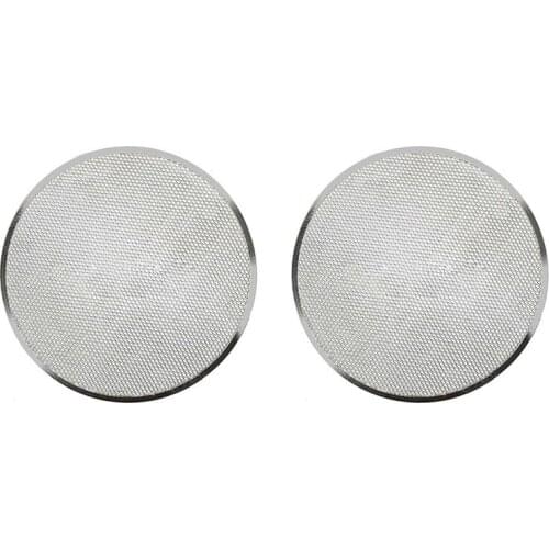 2 Pcs Professional Round Pizza Oven Baking Tray Barbecue Grate Nonstick Mesh Net, 6 Inch & 8 Inch