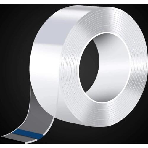 50mm Width 3M Nano Tape Transparent Double-Sided Non-Marking Reusable Waterproof Bathroom Dust proof Cleaning Tape