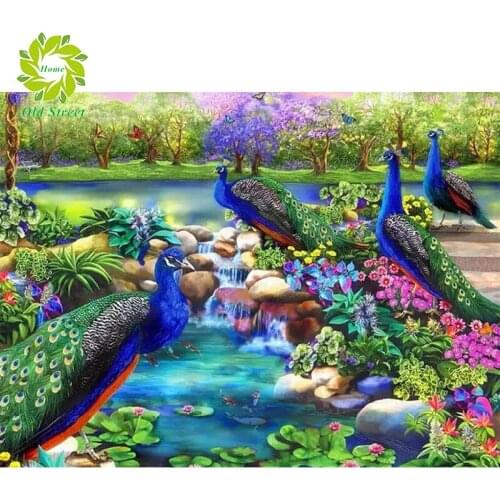 Old Street Home DIY Diamond Painting Landscape Full Square Drill Diamond Embroidery Scenery Cross Stitch Scenery Decoration Home