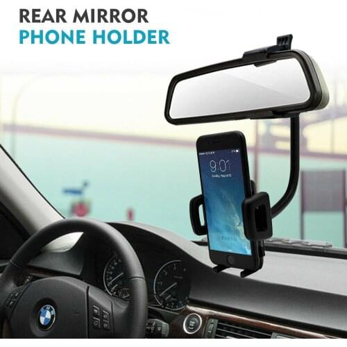 Car Phone Bracket Rear View Mirror Mount Holder Stand Cradle Bracket For Mobile Phone Bracket