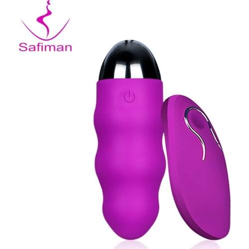 Safiman Wireless remote control waterproof mute bullet egg USB10 speed woman vibrator adult toy fun vibrating egg vagina ball