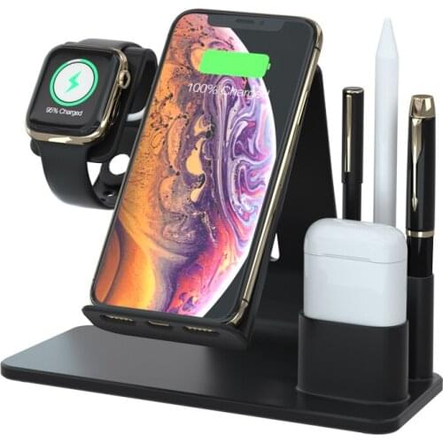 Timess 15W Qi Wireless Charger Stand For iPhone 13 12 11 Pro X XS Max XR 8 Samsung S20 Fast Charging Dock Station Phone Holder