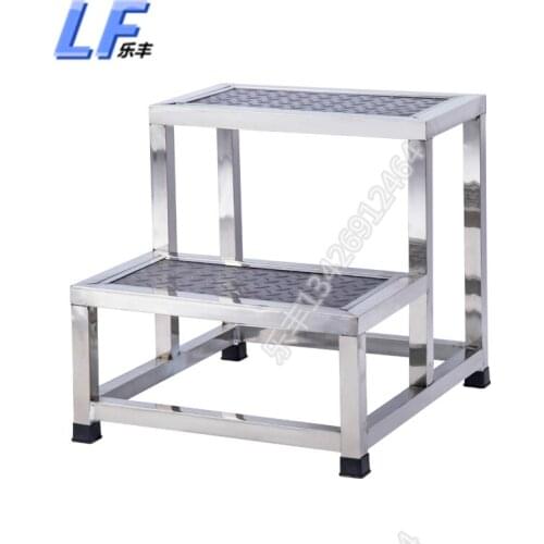 Hospital check double triple step stool home clinic two three step stainless steel table step stool small stairs