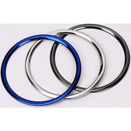 Steering Wheel Brand Logo Cover Ring Trim Stainless steel Decorative ring Fit for Sylphy Pulsar Sentra 2016-2018 Car Accessories