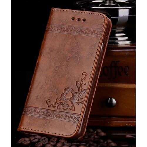 Tikitaka Floral Printing Leather Flip Case For Samsung S8 S9 Plus Note8 9 Soft TPU Wallet Case For Galaxy S7 Note7 Edge 6 Cover