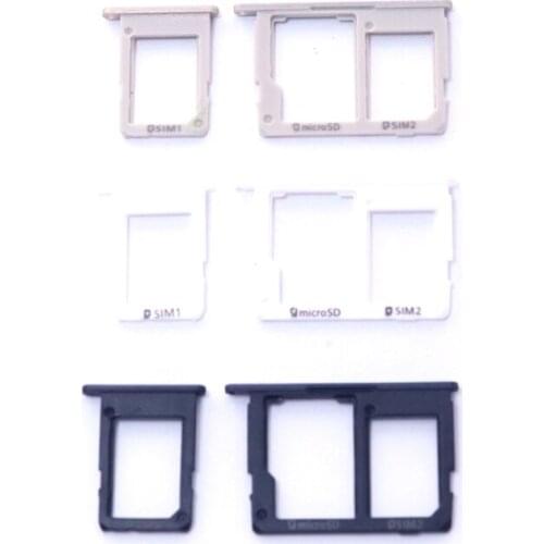 For Samsung Galaxy J5 Prime G570 G570F J7 Prime G610 G610F Original Phone Housing New SIM Tray Slot Micro SD Card Tray Holder