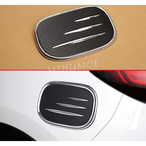 Carbon Fiber Fuel Tank Cap Oil Box Cover For Mazda CX-5 KF 2017 2018 2019 2020 2021 Accessories