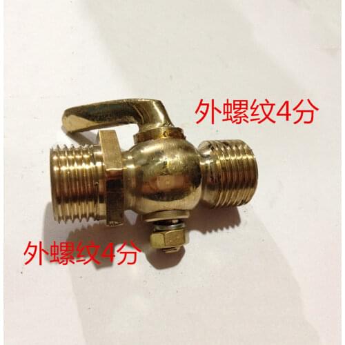 1/4" 3/8" 1/2" BSP Male Brass Drain Petcock Shut Off Valve Water Fuel Gas Oil