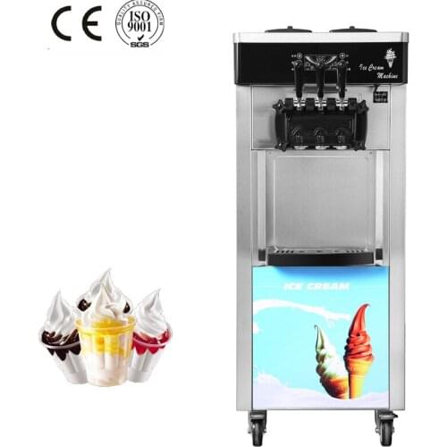 Soft ice cream equipment 2 +1 mix flavors ice cream machine