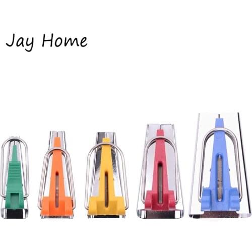 5 Sizes Sewing Bias Tape Makers Set Fabric Bias Tape Maker Tools 6mm 9mm 12mm 18mm 25mm DIY Crafts Patchwork Sewing Accessories