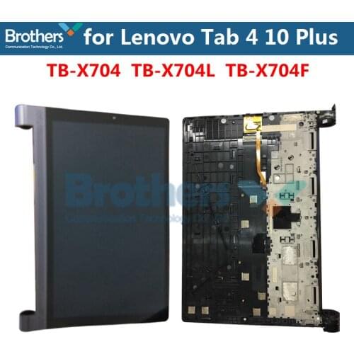 Original Tablet Touch Screen For Lenovo Tab 4 10 Plus TB-X704 TB-X704L LCD Screen Touch Screen Digitizer LCD Assembly with Frame