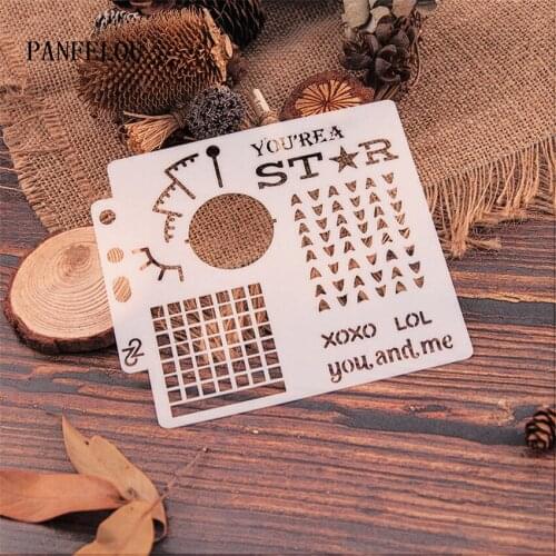 The primeval forest scrapbook stencils spray plastic mold shield DIY cake hollow Embellishment printing lace ruler valentine