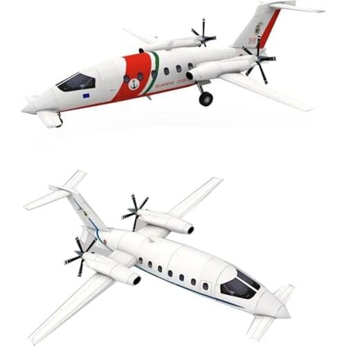 Piaggio Afandi P180 Private Aircraft Papercraft 3D Stereo Handmade Drawings Military