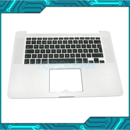 Original Top Case Palmrest Spain Spainish Keyboard Backlight For MacBook Pro Retina 15" A1398 Late 2013 Mid 2014
