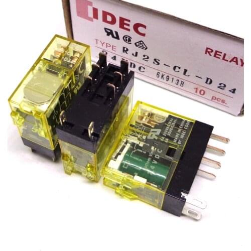 IDEC RELAY RJ2S-CL-D24 24VDC RJ2S-CL-A220 220VAC 8A 2CO SJ2S-05B Brand new and original relay