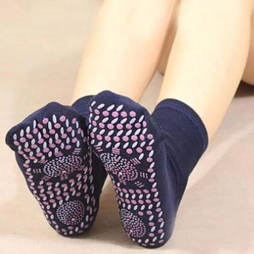 1Pair Self-heating Physiotherapy Socks Tourmaline Magnetic Therapy Foot massage Socks Healthy Care Arthritis Feet Massager