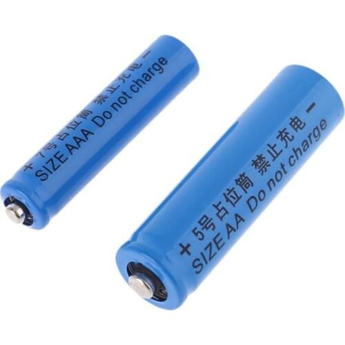 Universal No Power 14500 LR6 AA AAA LR03 10440 Size Dummy Fake Battery Shell Placeholder Cylinder Conductor