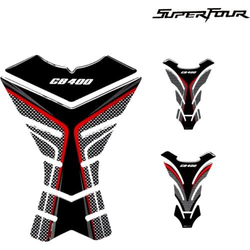 High Quality Suitable for Honda CB400 3D Motorcycle Accessories Carbon Fiber Fuel Tank Pad Protection Sticker Fuel Tank Decal