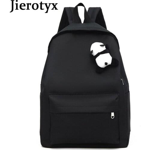 JIEROTYX Solid Fashion Chic Women Backpack 2020 Retro Leather Teenage Girls Schoolbags Travel Backpack Female Bags Sac Dos