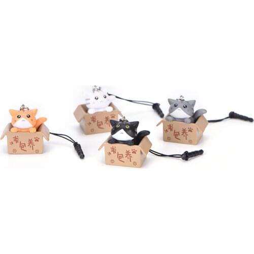 1pc Dust plug Seeking nurturing cat style 3.5mm Cute Cartoon Cat Design Mobile Phone Dust Plug